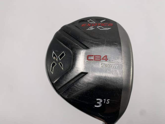 Tour Edge Exotics CB4 Tour 3 Fairway Wood 15* Fujikura Fit On Max 76g Stiff RH