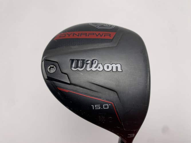 Wilson Dynapwr 3 Fairway Wood 15* HZRDUS RDX Smoke Red 5.0 50g Senior Mens RH