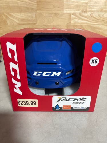XS CCM Blue Tacks 910 Helmet (New)