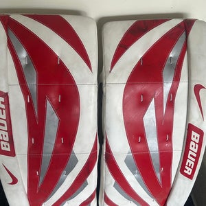 36" Bauer Goalie Leg Pads Pro Stock (Used)