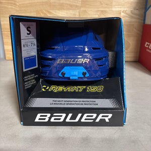 Small Blue Bauer Re-Akt 150 Helmet (New)