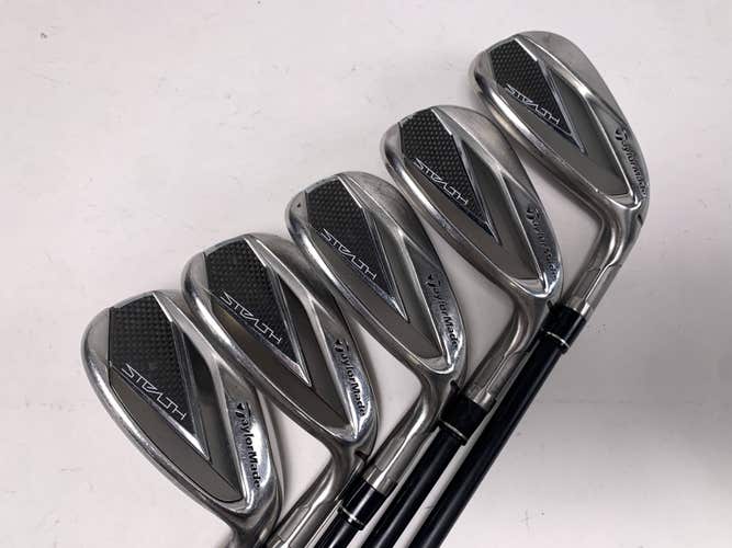 TaylorMade Stealth Iron Set 8-PW+GW+SW KBS Max Graphite Iron 45 Senior RH