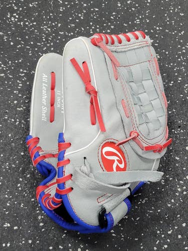 Used Rawlings SURE CATCH BB/SB Glove LH Throw Grey 11" 11849-S000039757