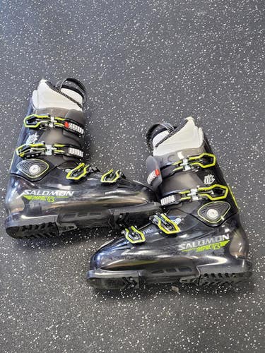 Used Salomon IMPACTS Womens DH Ski Boot Black 285 MP - M10.5 - W11.5 11849-S000039736