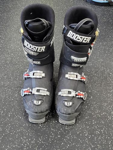 Used Salomon BOOSTER Mens DH Ski Boot Black 325 MP - M14.5 11849-S000039732