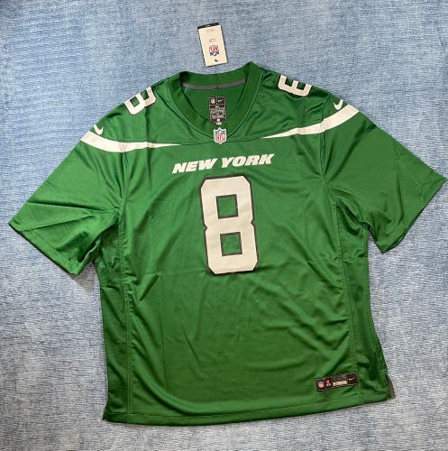 Nike NFL New York Jets #8 Aaron Rodgers Jersey Men's 3XL On Field Apparel NEW