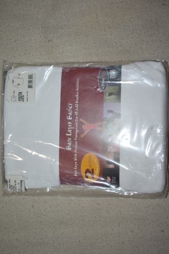 NEW - Polar Max Base Layer Basics Light Weight Cold Weather Shirt, White, Youth Large