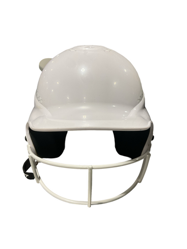 Used RIP-IT 6 - 6 7/8 HELMET Batting Helmet w/Mask White MD 11834-S000050962