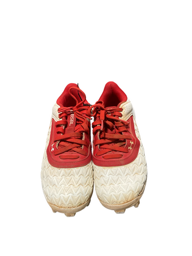 Used Under Armour BSBL CLEATS BB/SB Cleats White Junior 02 11834-S000050928