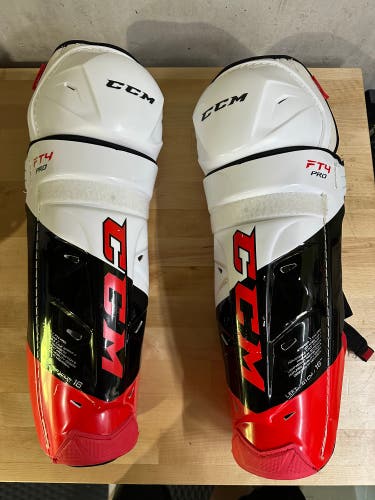 Senior CCM JetSpeed FT4 Pro 16" Shin Pads (Used)