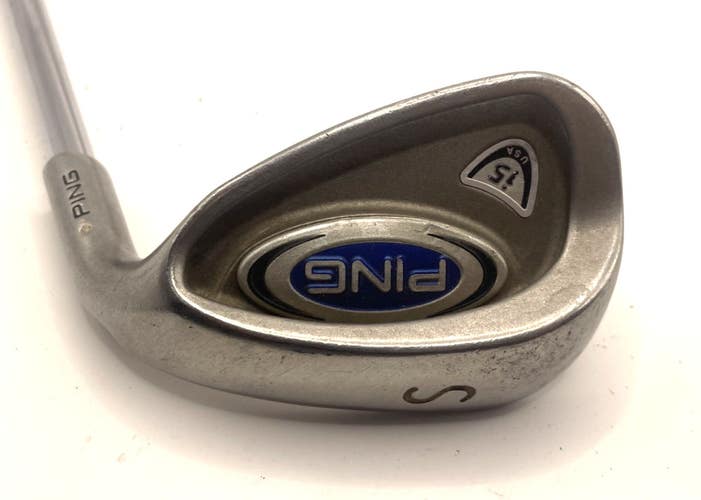 NICE PING I5 WHITE DOT 56* SW SAND WEDGE PING Z-Z65 STIFF STEEL SHAFT
