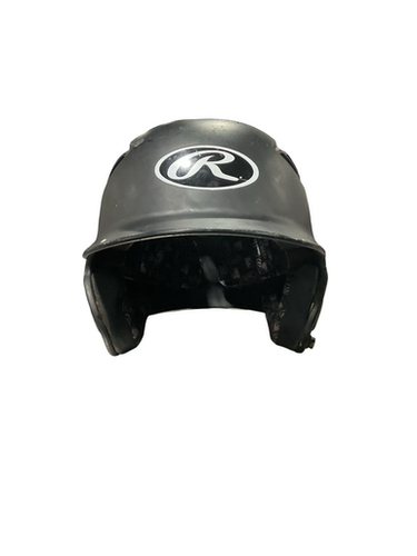 Used Rawlings BLK SZ 6 3/8-7 1/8 Batting Helmet No Mask Black One Size 11834-S000050771