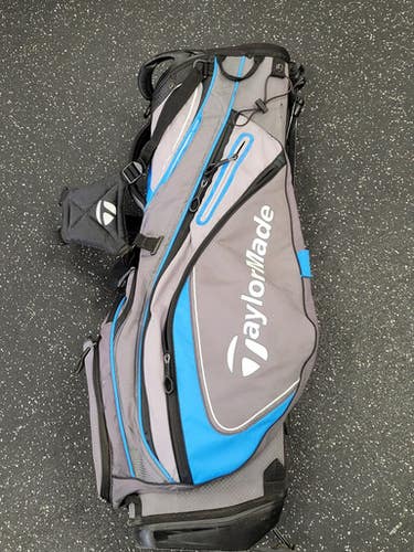 Used Taylormade PURE LITE Mens Stand Bag Grey 11849-S000039571