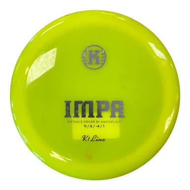Used Kastaplast K1 IMPA Disc Golf Driver Optic Yellow 174g 11450-S000520722