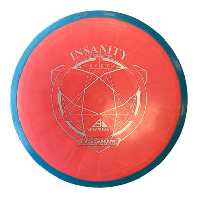 Used Axiom FISSION INSANITY Disc Golf Driver Red 159g 11450-S000520694