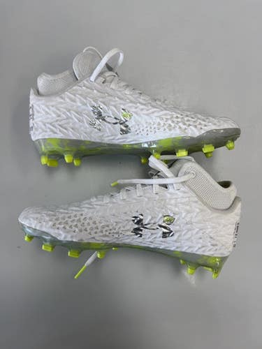 Used Under Armour LAX Cleats Womens White Senior 8 11860-S000309054