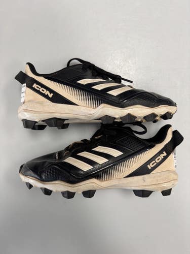 Used Adidas ICON BB/SB Cleats Black Junior 02.5 11860-C000309039