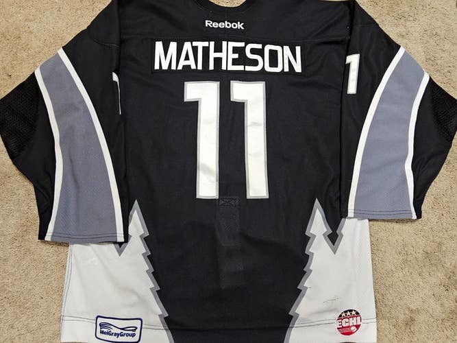 DEREK MATHESON 11'12 Idaho Steelheads ECHL Game Worn Hockey Jersey
