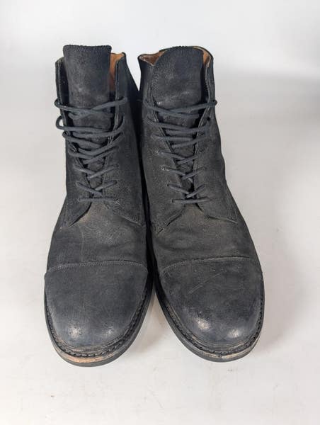 Frye Seth Mens Size: 10 D Toe Cap Boots Black Full Grain  display picture 1