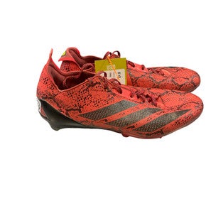 Used Adidas ADIZERO Adult FB Cleats Red Senior 10.5 11859-S000030958