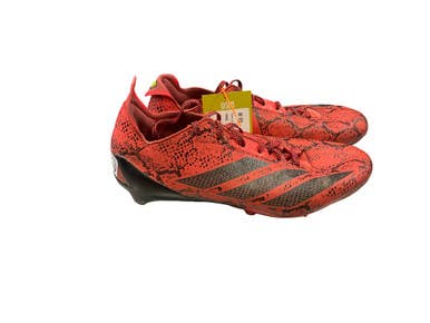 Used Adidas ADIZERO Adult FB Cleats Red Senior 10.5 11859-S000030958