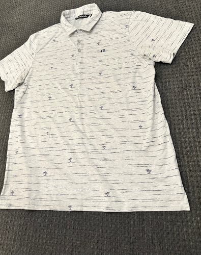 Travis Mathew Palm tree golf polo. Size XL