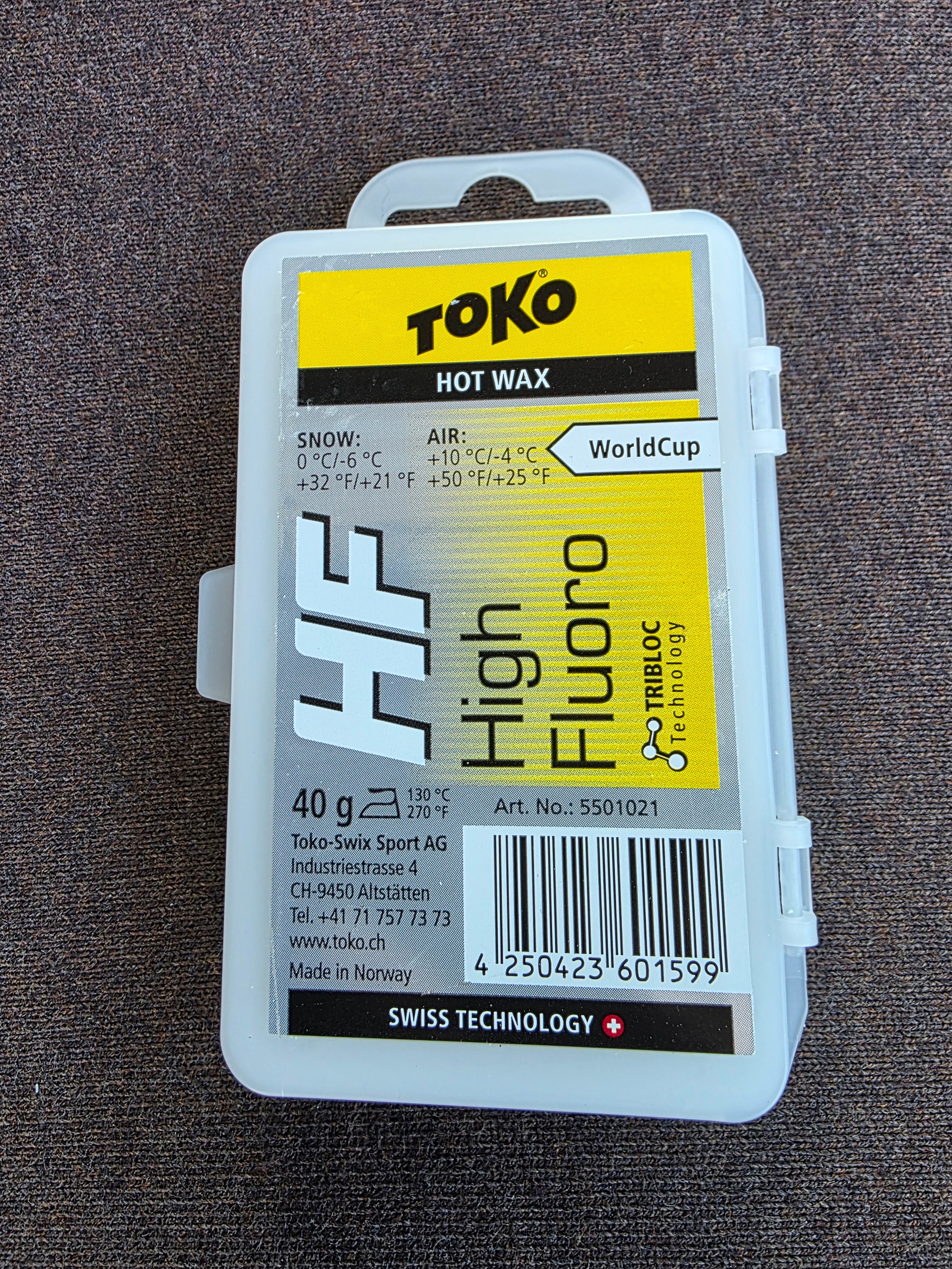 TOKO HF High Fluoro fluorinated racing ski wax 40g | SidelineSwap