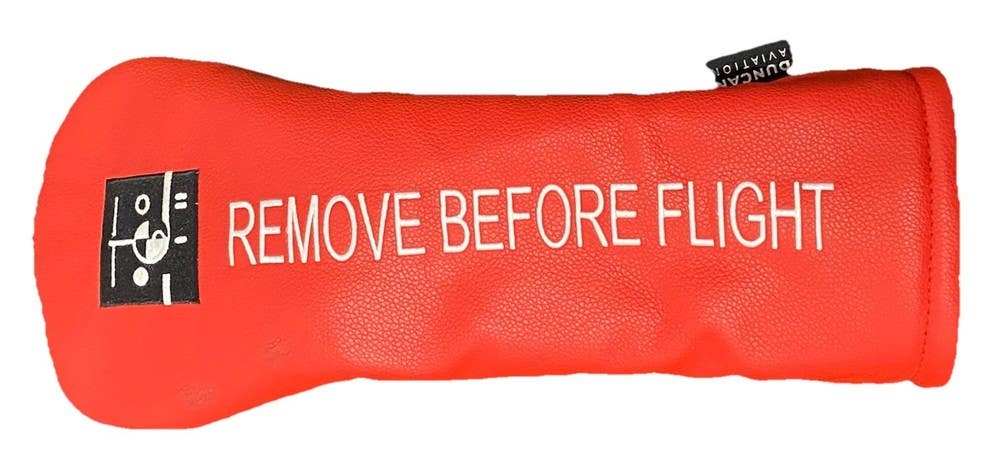 Duncan Aviation Cockpit Patch Logo Remove Before Flight Red Driver Headcover