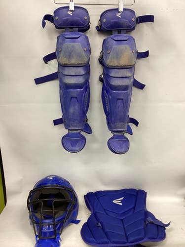Used Easton BLACK MAGIC 3.0 SET Catchers Helmet w/Mask Royal Blue One Size 11851-S000046510