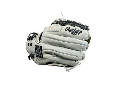 Used Rawlings RLA125-18BP BB/SB Glove LH Throw White 12 1/2" 11873-S000216559
