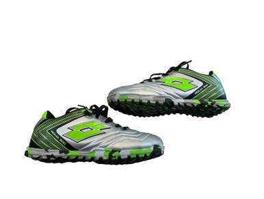 Used Lotto Soccer Indoor Shoes Grey And Lime Youth 13.0 11873-S000237886