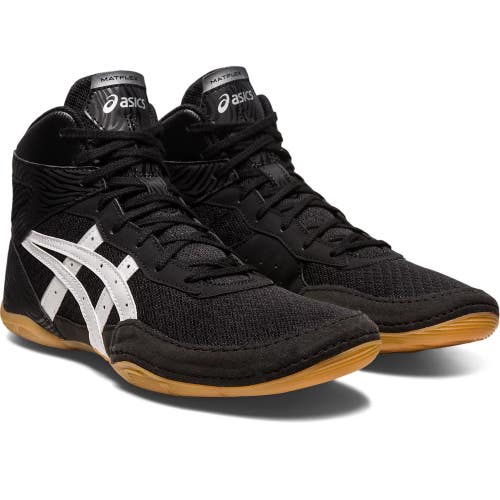 Asics Matflex 7 1081A051-001 Sneakers Mens 14 Black White Wrestling Shoes MEW818