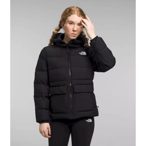 The North Face Gotham Puffer Jacket Women's XL Black 600-Down Hiking GBO2673