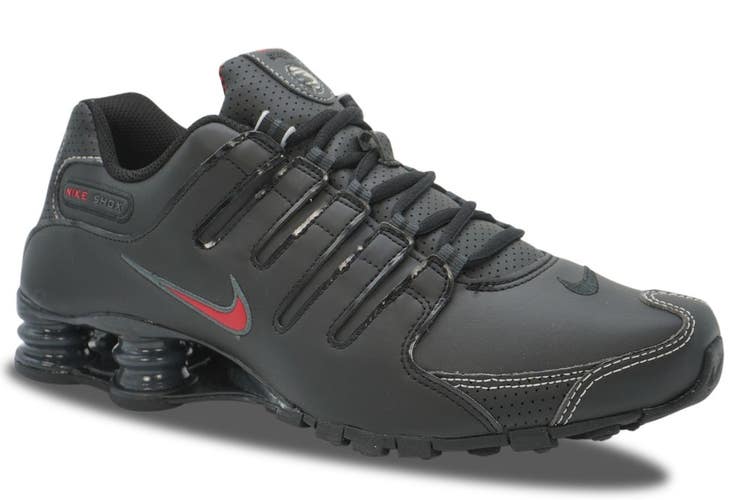 Nike Shox NZ 378341-017 Sneaker Men's US 10 Black Leather Running Shoes MEW787