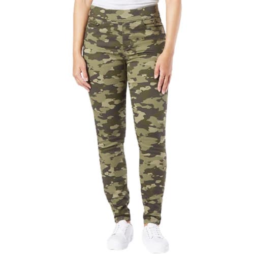 Levi Strauss Signature Gold Jeans Women's Small Green Camo Skinny Leg FROG512