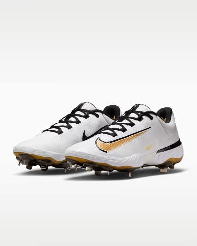 Nike Alpha Huarache Elite 4 Low FD2745-119 Men 10.5 White Baseball Cleats MEW842