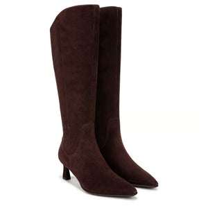 Naturalizer Deesha I8394L2205 Boots Women's 8M Mahogany Suede Wide Calf Hawk2749
