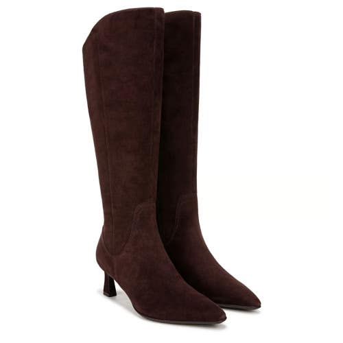 Naturalizer Deesha I8394L2205 Boots Women's 8M Mahogany Suede Wide Calf Hawk2749