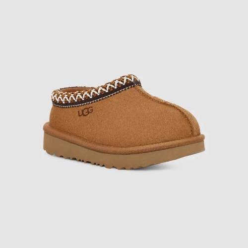 UGG Tasman II 1019066T-CHE Slippers Toddlers 5 Brown Suede Slip On Shoes RHS8035