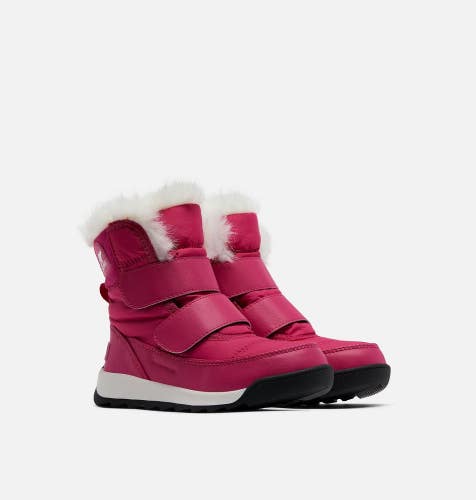 Sorel Whitney II Strap Winter Boot Kid 6 Pink Faux Fur Collar Waterproof RHS8327