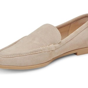 Dolce Vita Catela Flats Women's US 10 Beige Suede Moc Toe Loafers Shoes HTAT1081