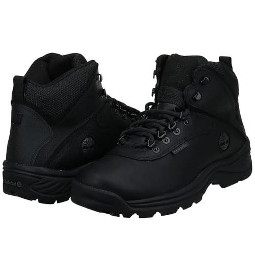 Timberland White Ledge Mid Men's US 7 W Black Waterproof Hiking Boots ZAP2448