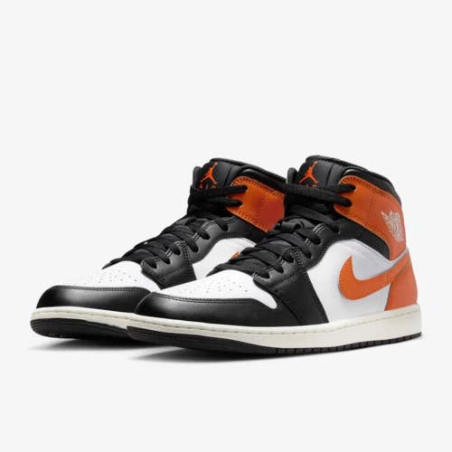 Nike Air Jordan 1 Mid DQ8426-801 Sneaker Men Black Leather Lifestyle Shoe MEW826