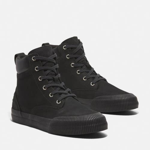 Timberland Skyla Bay 2.0 Sneakers Womens 8.5 Black Nubuck High Top Shoes RHS8336
