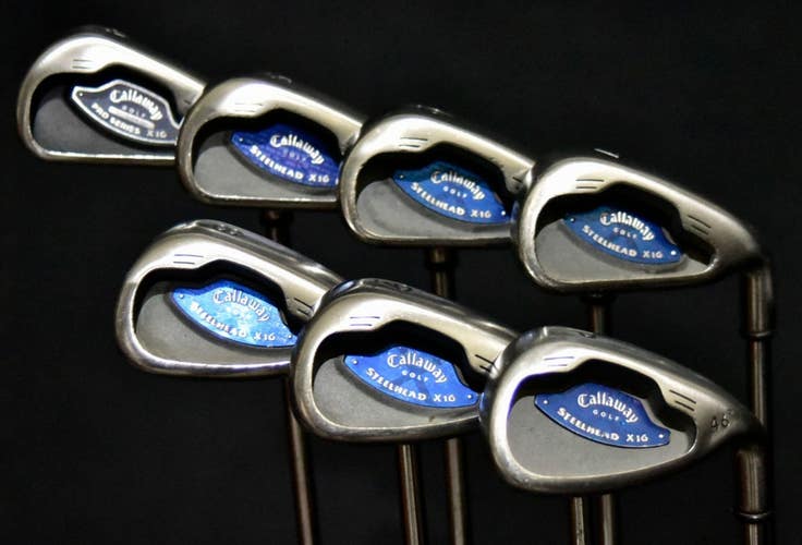 CALLAWAY STEELHEAD IRON SET 4-9 PW SHAFT: REGULAR LENGTH: (5) 38.5 IN RH