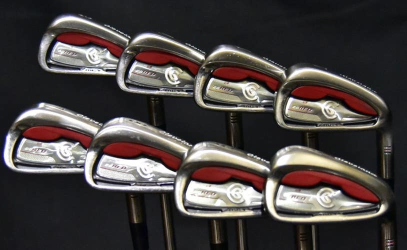 CLEVELAND CG IRON SET 3-9 PW SHAFT: STIFF LENGTH: (5) 38.5 IN RIGHT HANDED