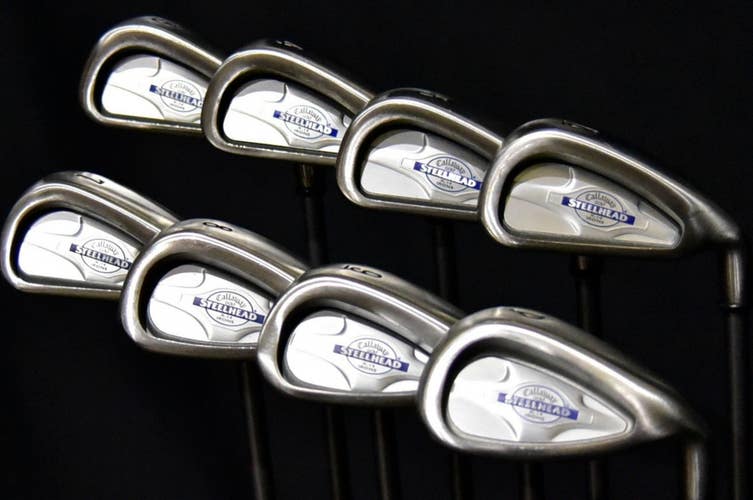 CALLAWAY STEELHEAD X14 IRONS SET 3-9 PW SHAFT: FIRM LENGTH: (5) 38.5 IN RH
