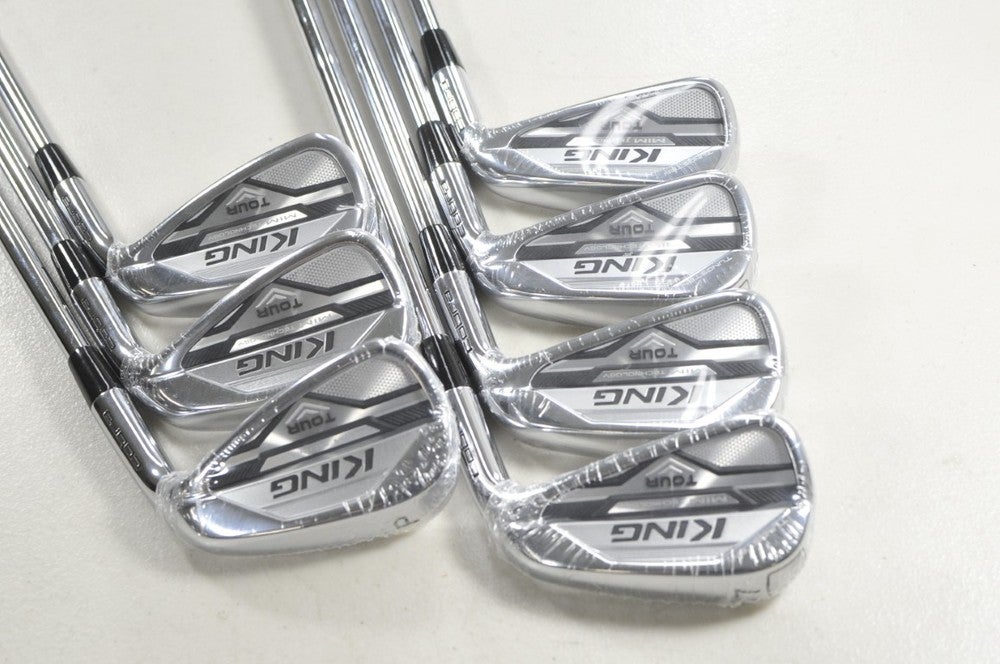Cobra King MIM Tour 4-PW Iron Set Stiff Flex Right KBS $-Taper 120