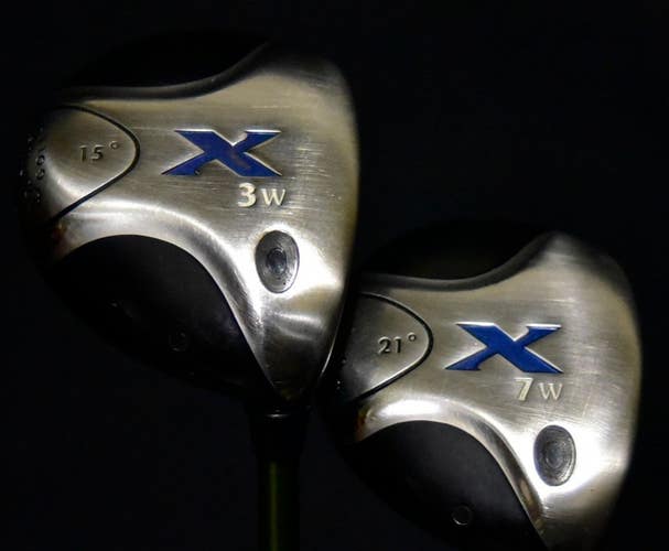 CALLAWAY X WOOD SET 3W 7W SHAFT: STIFF LENGTH: 3W-43 7W-41 IN RIGHT HANDED