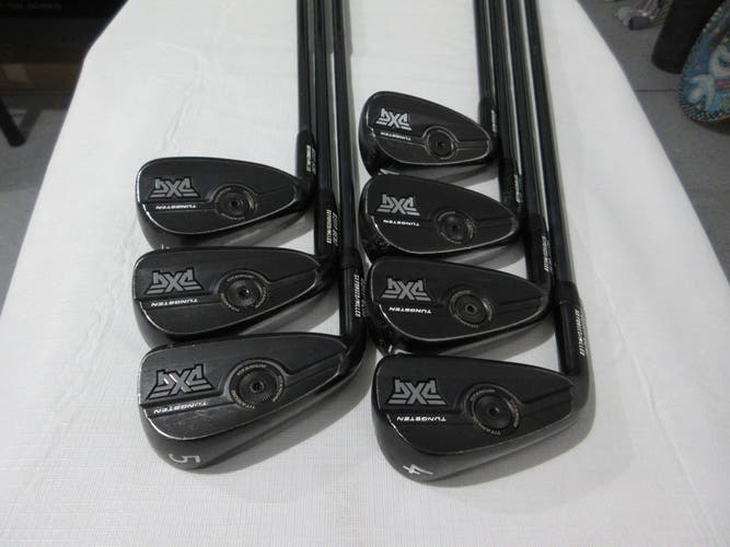Left-Handed PXG 0311P Gen7 Black Iron Set - 4-PW - Mamiya Stiff Flex Graphite